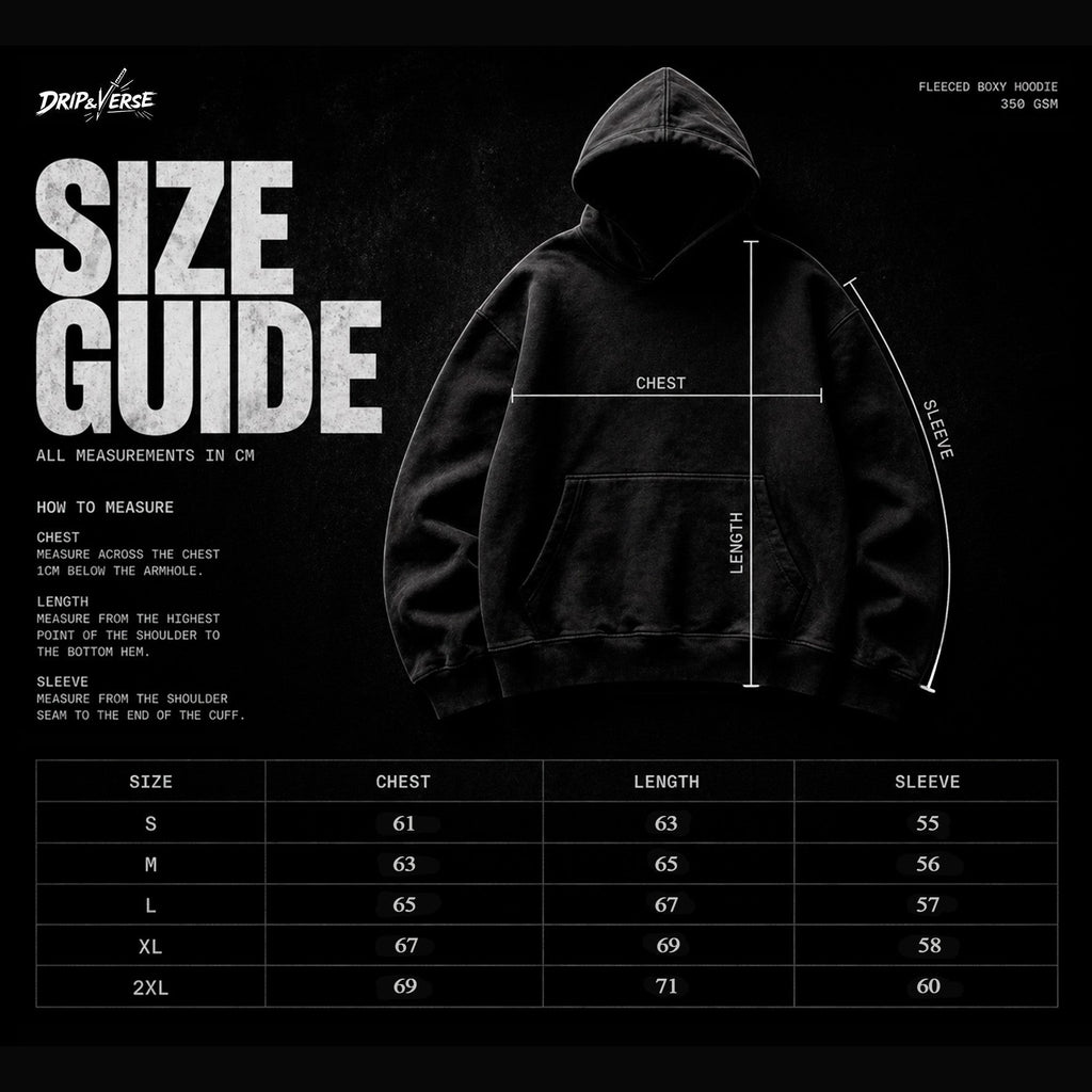 Phantom Hoodie • Boxy Fleece Hoodie • Dark Edition