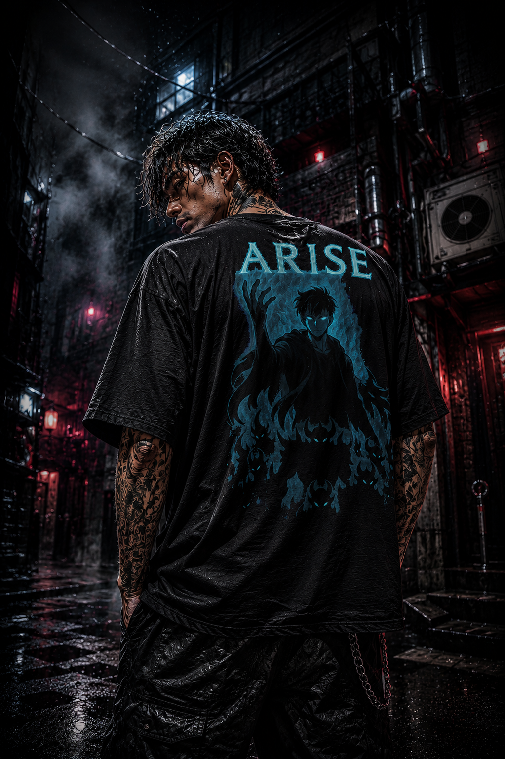 Arise Tee • Oversized Shirt • Original Anime Art