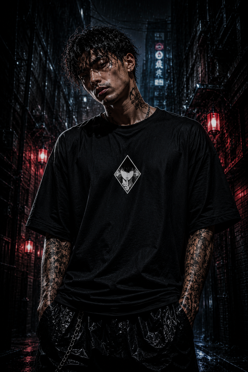 Arise Tee • Oversized Shirt • Original Anime Art