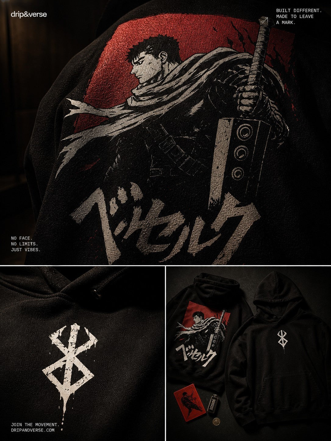 Phantom Hoodie • Boxy Fleece Hoodie • Dark Edition
