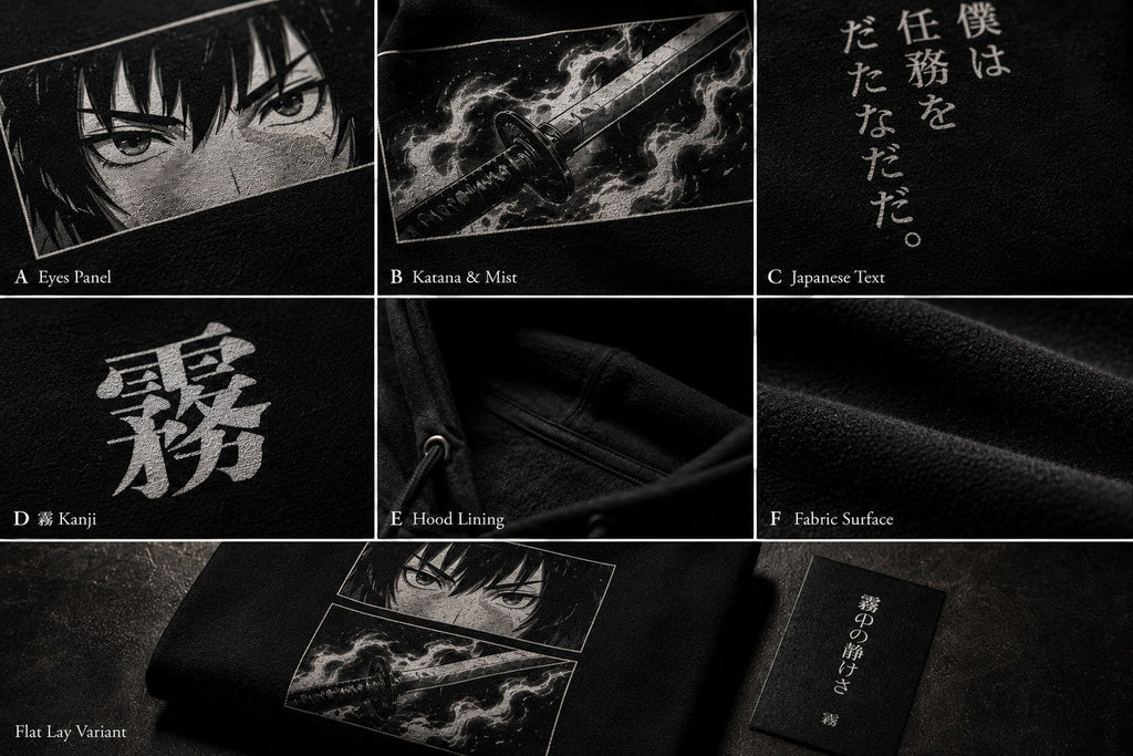 Silent Blade Hoodie • Boxy Fleece • Heavyweight