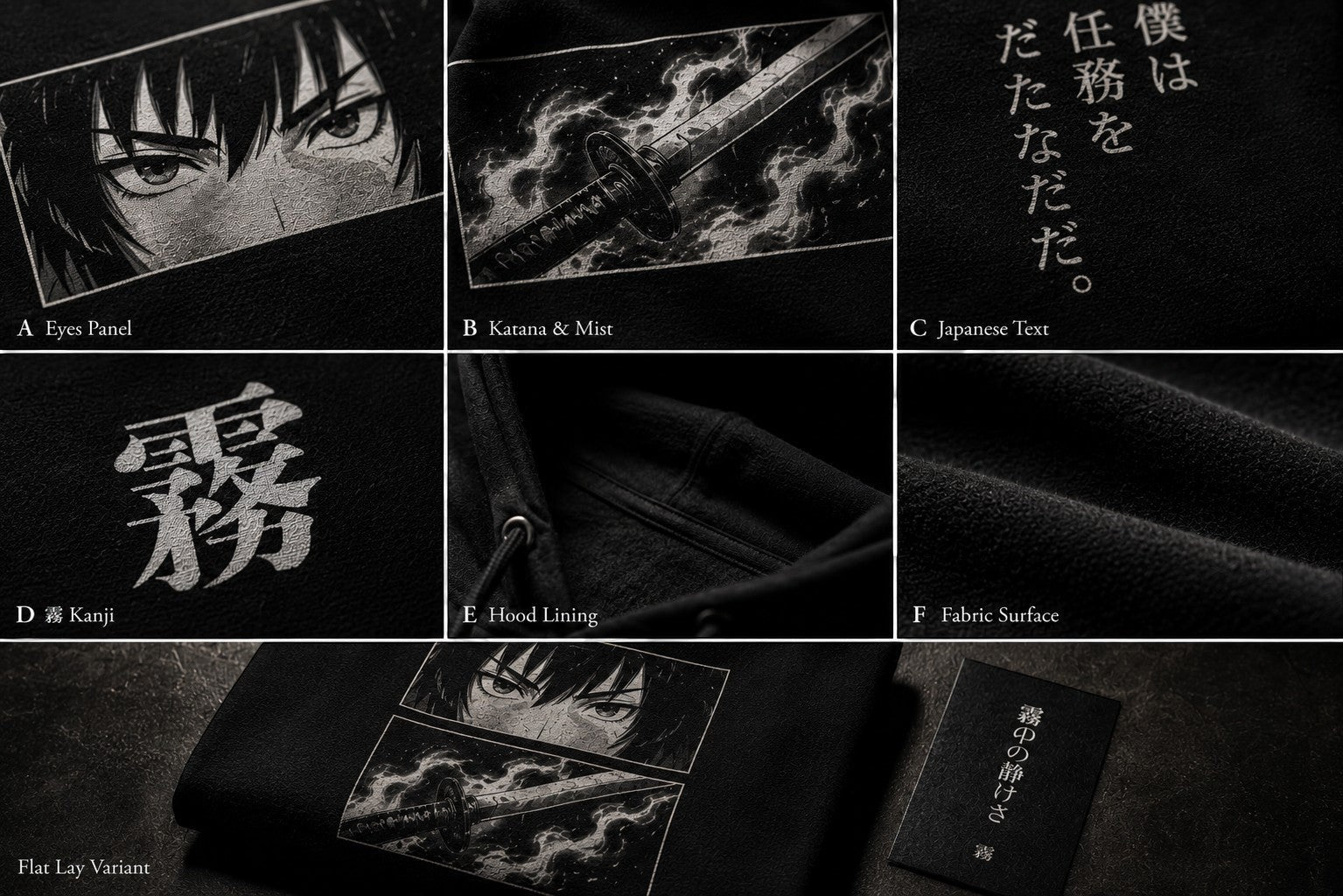 Silent Blade Hoodie • Boxy Fleece • Heavyweight