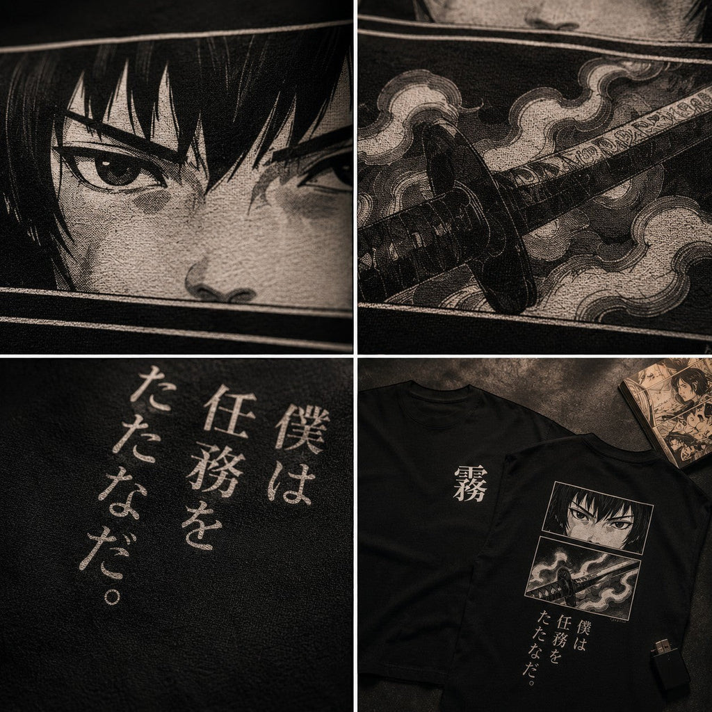 Silent Blade Tee • Drop Shoulder Oversized Shirt