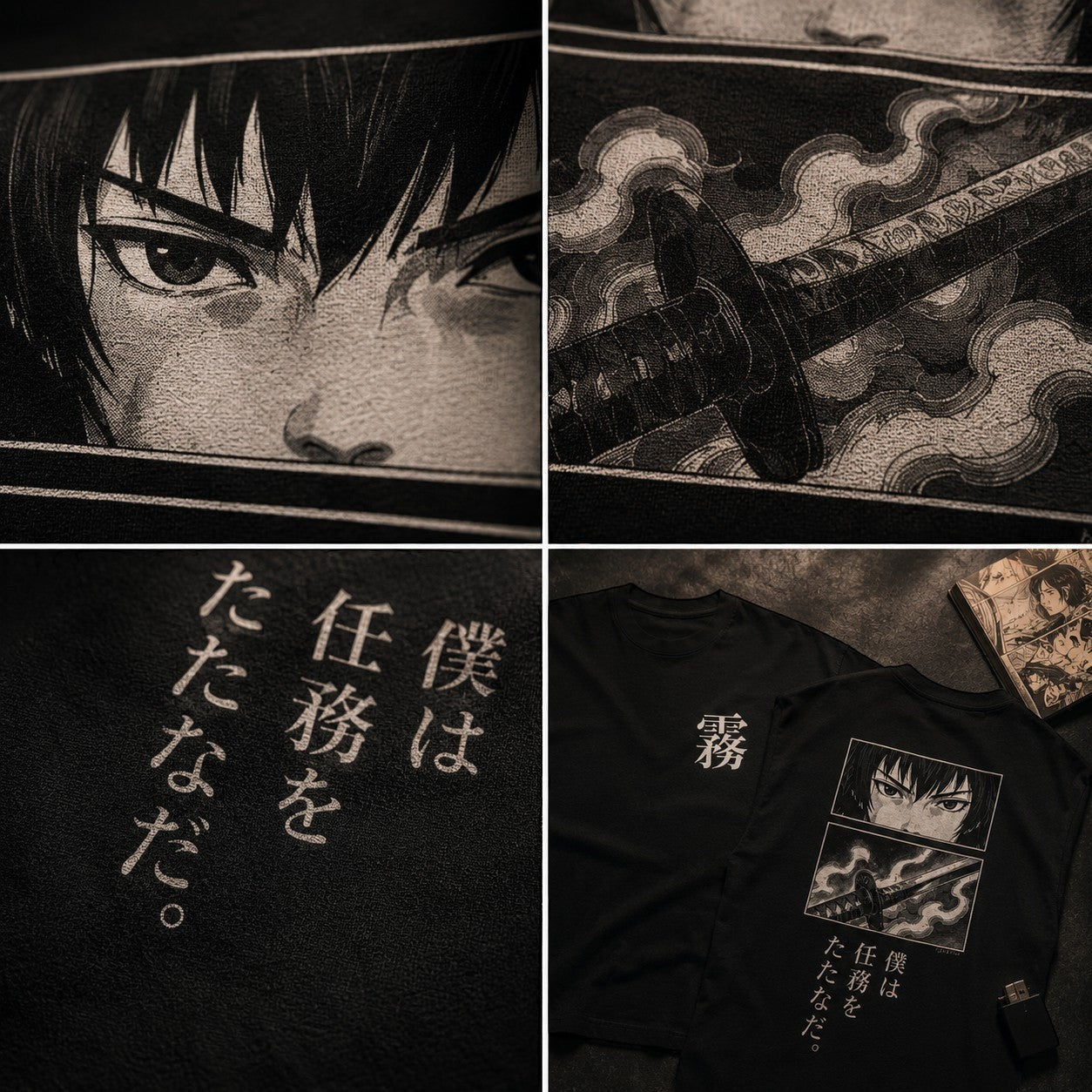 Silent Blade Tee • Drop Shoulder Oversized Shirt