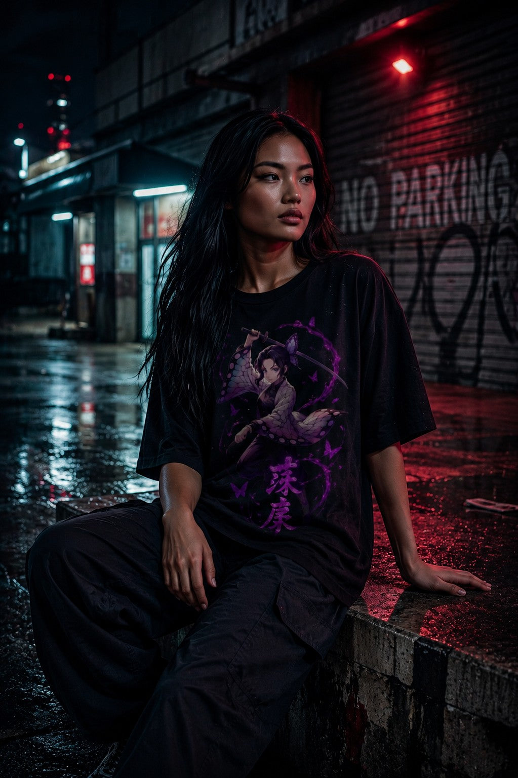 Deep Wing Tee • Butterfly Art • Oversized Shirt