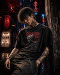 Demon T-Shirt • Oversized Shirt • Red Cracks Art