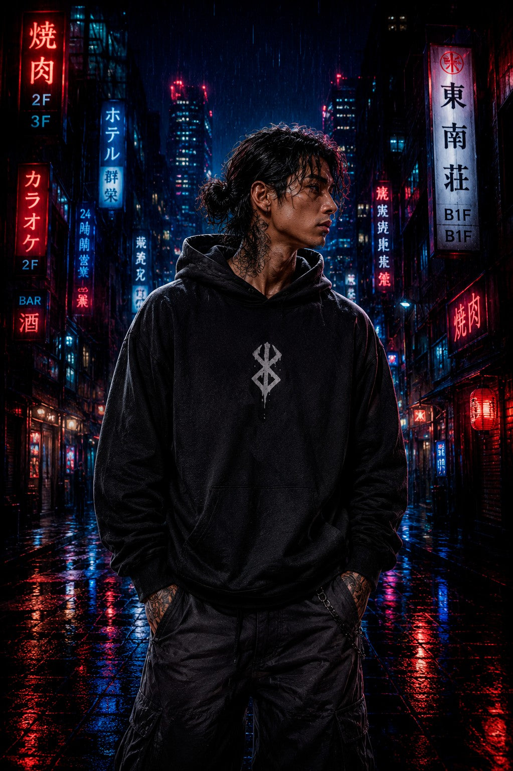 Phantom Hoodie • Boxy Fleece Hoodie • Dark Edition