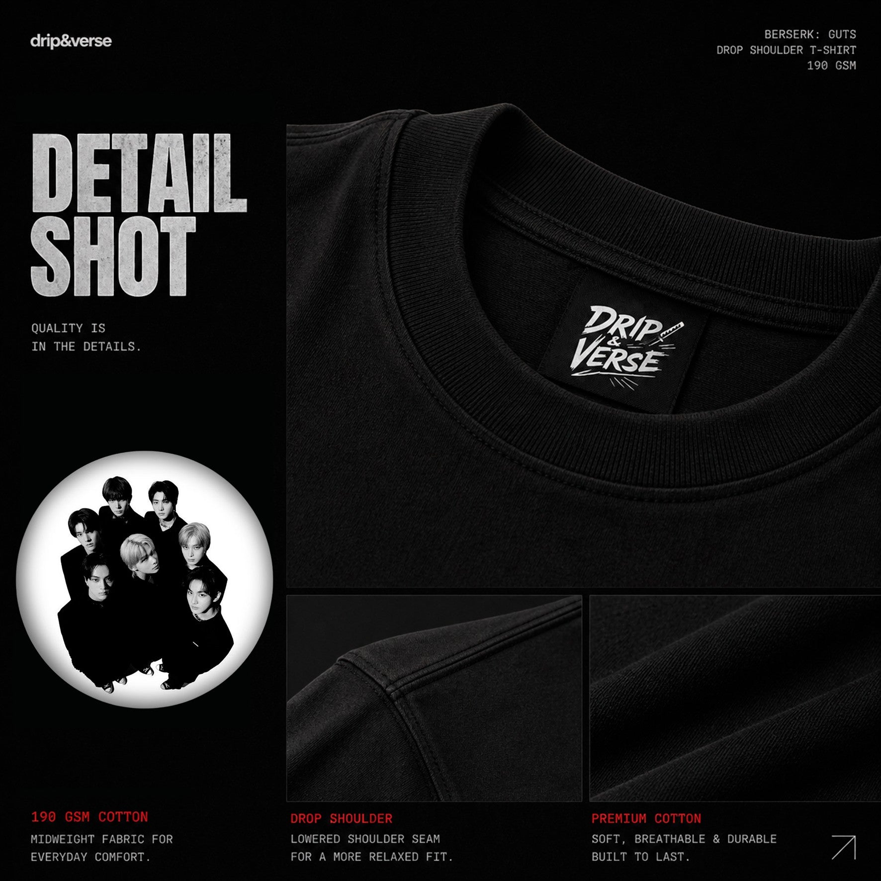 Circle K-Pop Tee • Oversized Shirt • Minimalism K-Pop Art